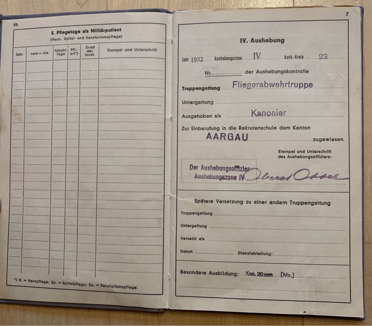 Libri: Altes Dienstbüchlein der CH Armee – Usato da Goldingen venduto da Bergler012 3