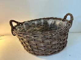 Rattan Blumenkorb 