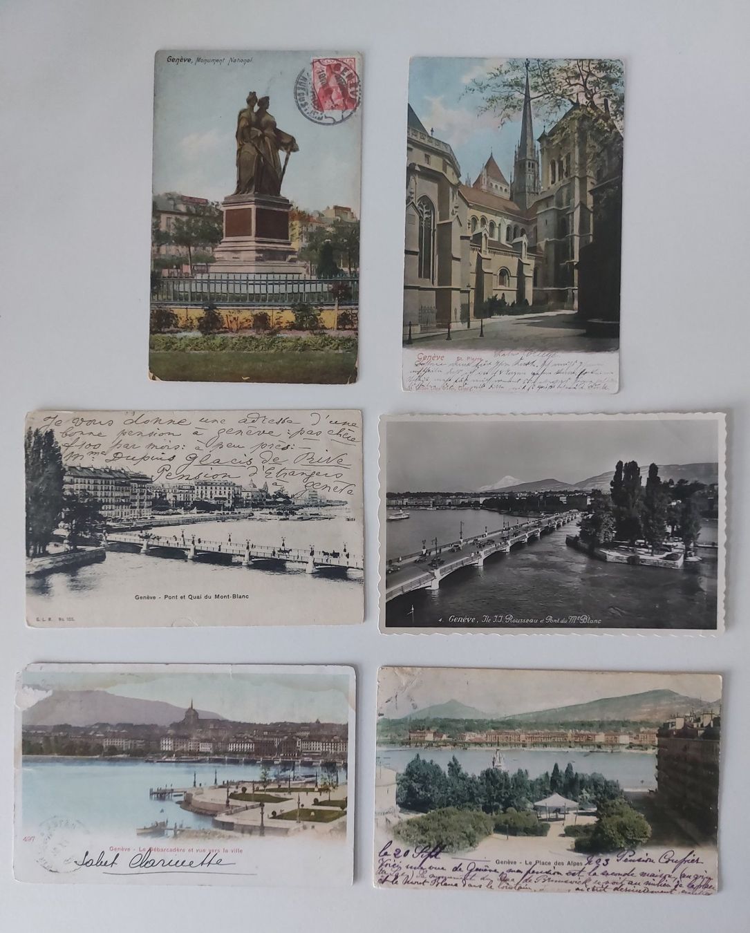 Ansichtskarten: 6 Stück AK Ansichtskarte Genève Genf carte postale – Gebraucht aus Schenkon von Uhu007