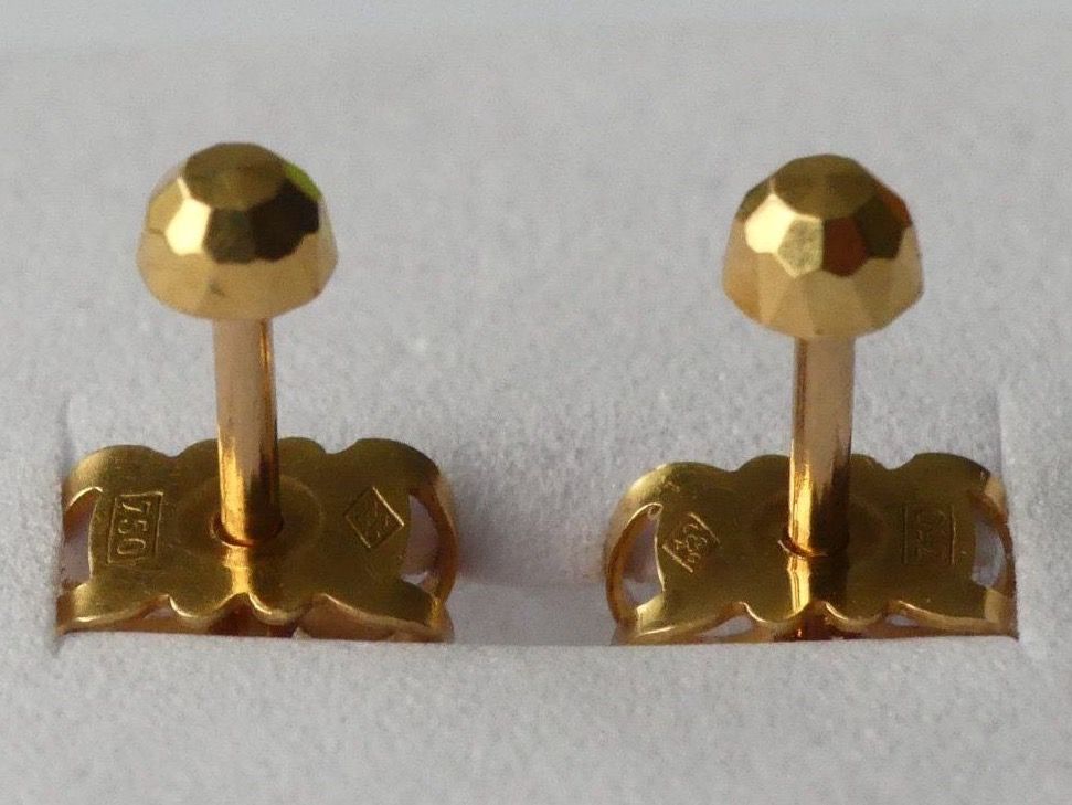 Ohrringe & -stecker: Ohrstecker Gelbgold 750/18K – Gebraucht aus Matten b. Interlaken von kero71 4