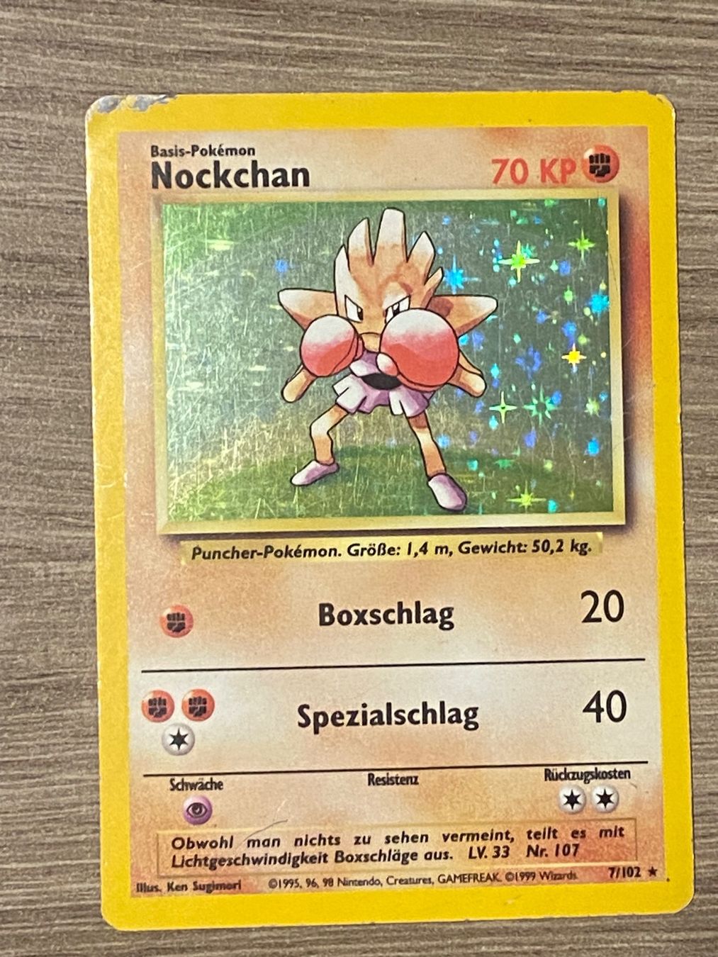 Pokémon Carte collezionabili: Pokemon Karte Base Set / Holo /  Nockchan 7 – Usato da Thalwil venduto da Rome_90