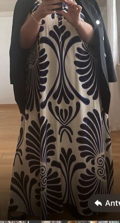 Sommerliches Maxikleid, Grösse 50einmal getragen!