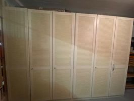 Kleiderschrank Lamellen, 2x 150x 220 cm