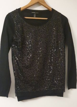 Mango Suit Sequin, Wool Pullover S