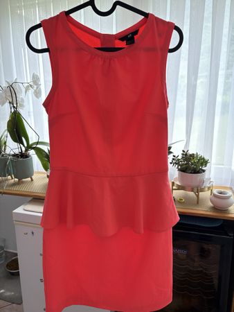 Elegante vestito estivo corallo H&M, taglia 36
