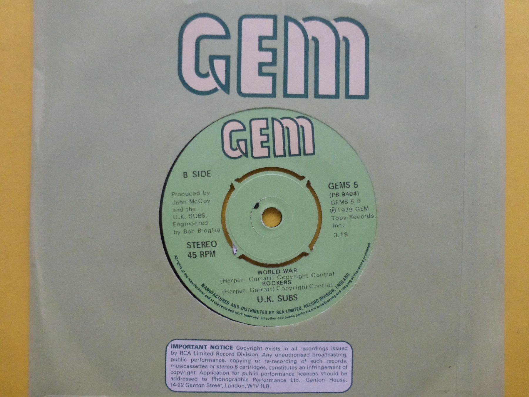 Dischi in vinile: U.K. Subs – Stranglehold – Usato da Zürich venduto da Swiss57 1