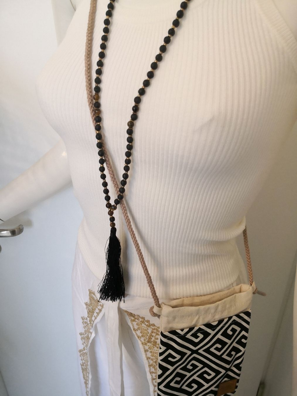 Taschen: 🤩BOHO-CHIC TASCHE SCHWARZ-WEISS NEU – Neu (gemäss Beschreibung) aus Olten von Naja-Twins-Twins 5