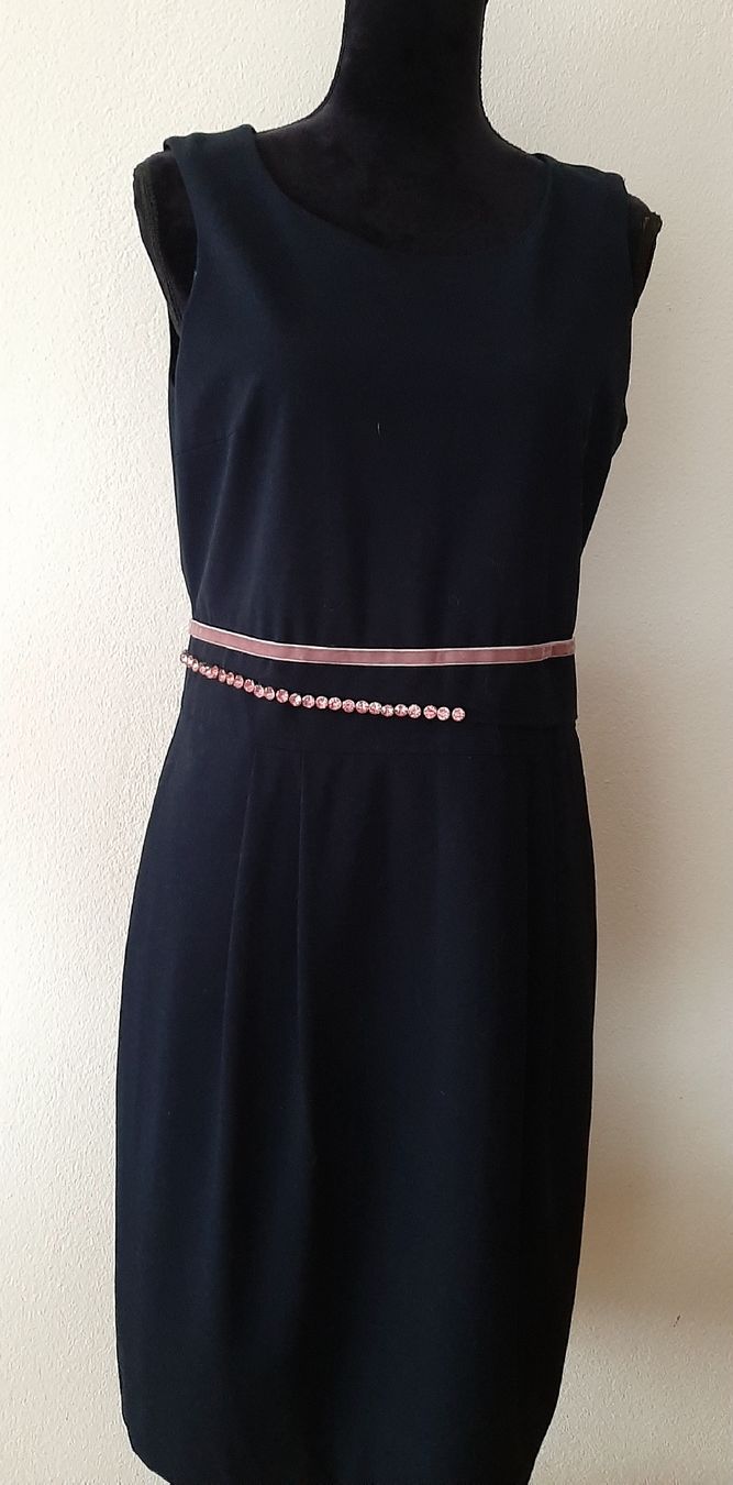 More & More Vestiti: MORE &  MORE elegantes Kleid, dunkelblau, Gr. 40 – Usato da Uster venduto da kgw78