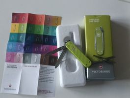 Superbe Couteau suisse Victorinox Classic SD Alox,Lime Twist