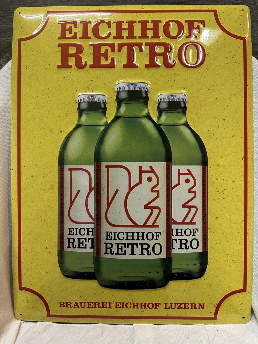 Insegne: Eichhof brauerei bier Luzern retro – Nuovo (secondo la descrizione) da Reinach AG venduto da rares75