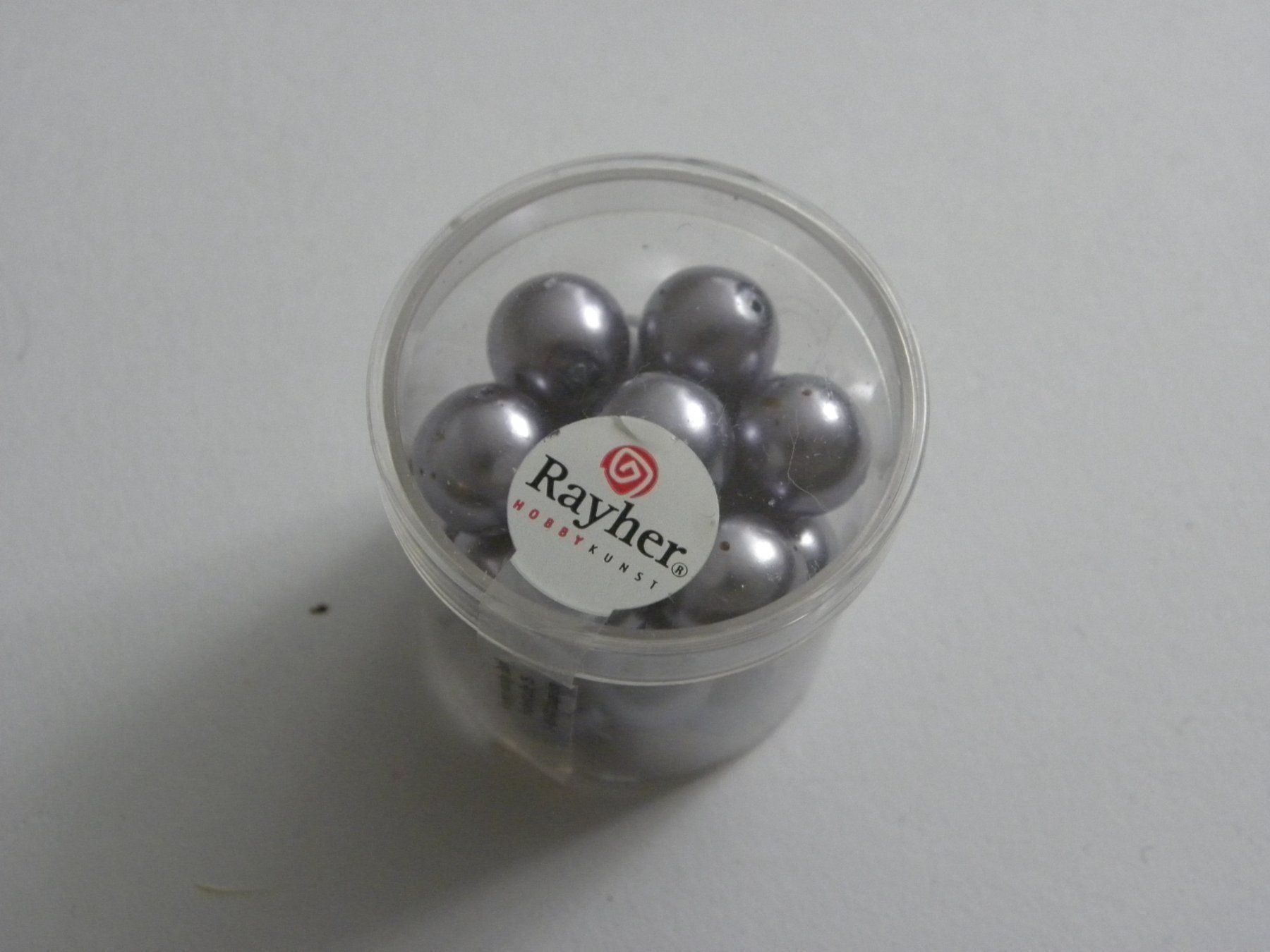 Perle (finte): Glaswachsperlen violett 12mm – Nuovo e nell'imballaggio originale da Walterswil SO venduto da Jerry_maus