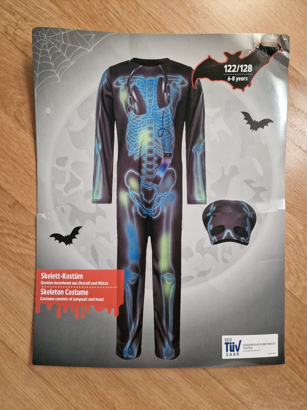 Costumi: Skelet Kinderkostum – Usato da Würenlingen venduto da zezy 2