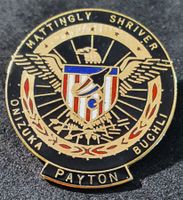 GG088 Pin USA NASA Payton Mattingly Shriver Onizuka & Buchli