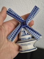 Vintage Delfter Blau Windmühle  Handbemalt Holland Porzelan
