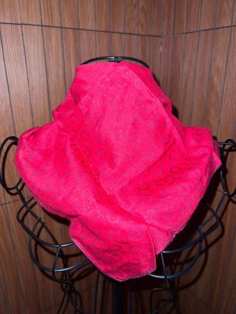 CELINE Tuch Rot Monogram Vintage 45x45