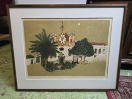 Lithographie 74 / 150 Marco Richterich gerahmt & signiert