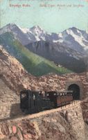 Schynlge Platte Bahn Eiger monch und Jungfrau
