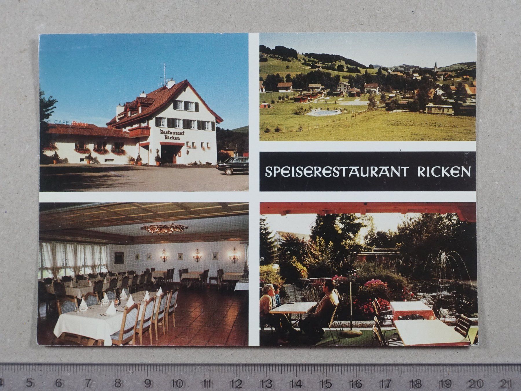 Cartoline postali: Ricken, Restaurant Ricken – Usato da Lenzburg venduto da fh1