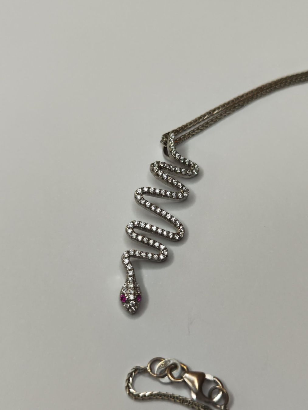 Catenine: Schlangenanhänger mit Kette 925Silber – Usato da Uerikon venduto da paloma61 2