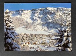 AK Flims Dorf mit Skiwiese