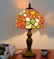 Lampe de table de style européen,  en verre teinté