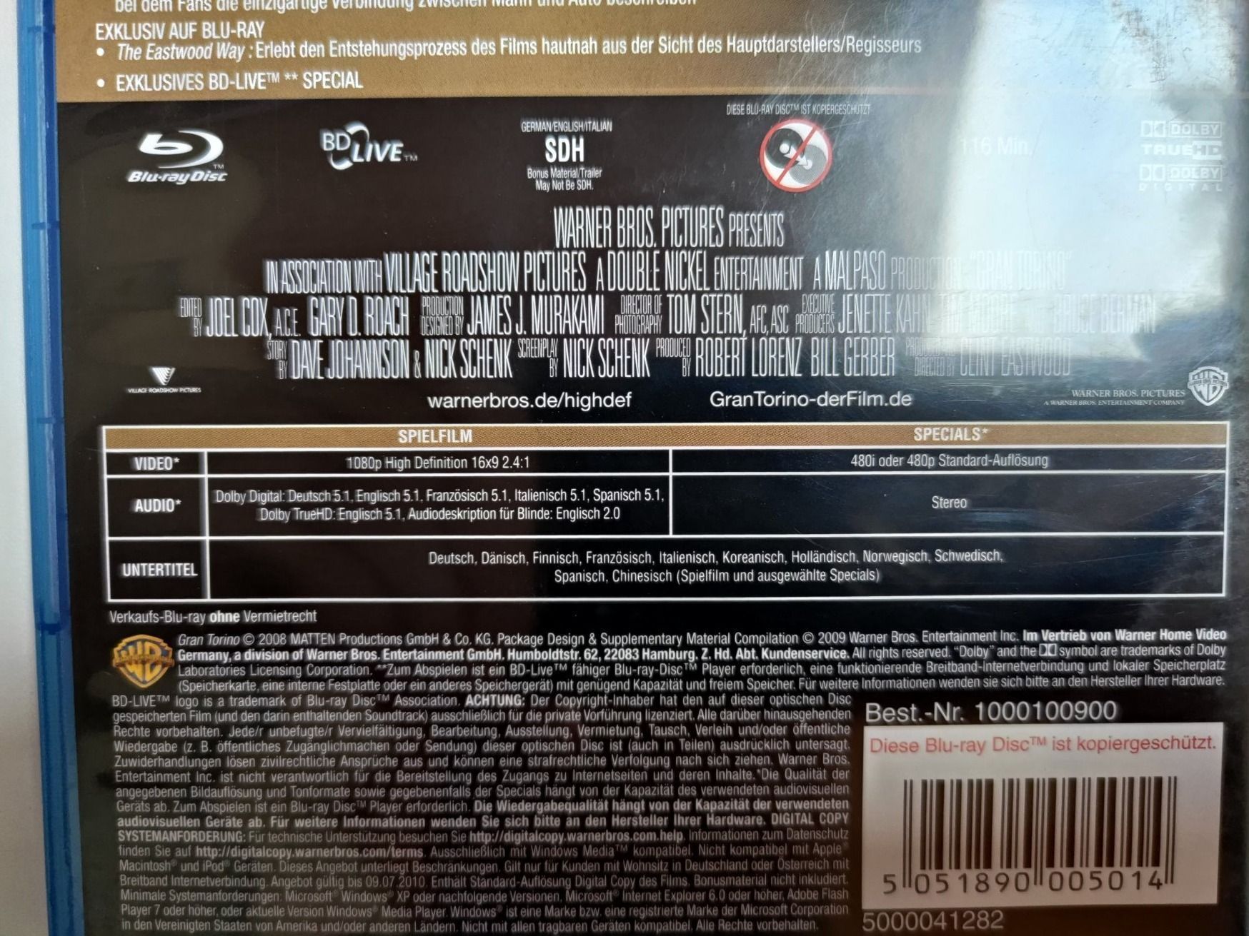 Tutti i DVDs: Gran Torino – Usato da Liestal venduto da Kratzilla 3