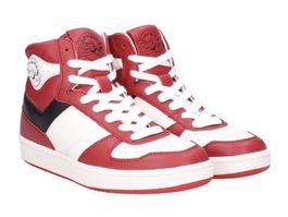 City Wings Herren Sneaker High rot/weiss Leder Grösse 44
