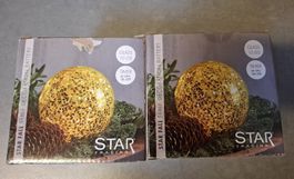 2x GoldeneTischdeko-Kugeln, neuwertig & speziell