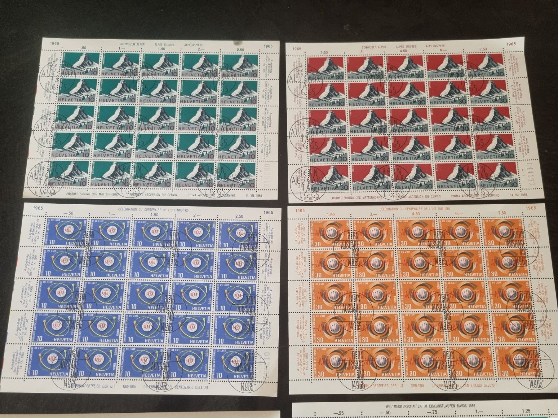Tutti i francobolli: Lot mit 8 CH Originalbogen, meist ET – Usato da Gümligen venduto da Geniusbuy 1