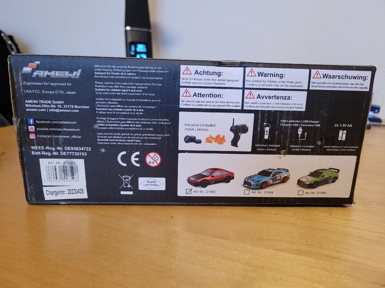 Modellautos: Amewi Junior Drift Sport Car 1:24 R/C – Neu und originalverpackt aus Heinrichswil von Mari-75 3