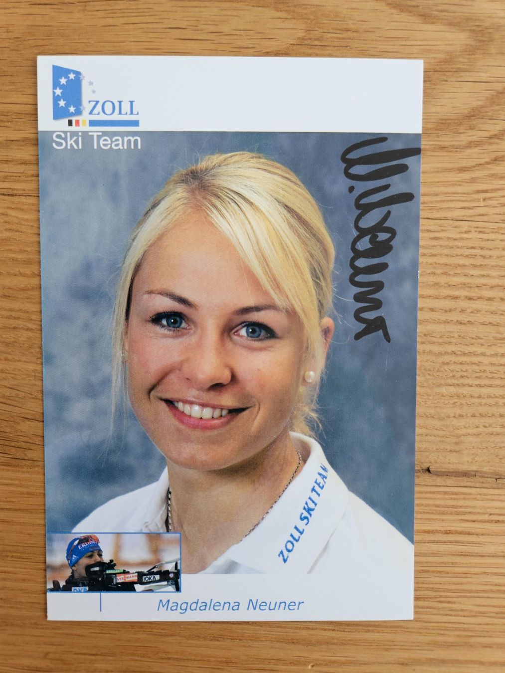 Autografi: Handsignierte Magdalena Neuner Autogrammkarte – Usato da Azmoos venduto da agt_gjj8