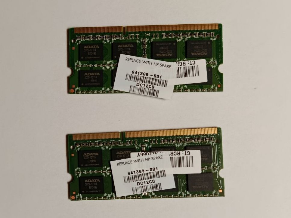 Memory / RAM: 8GB DDR3 RAM / ADATA HP Laptop Memory / 2x4GB – Gebraucht aus Muhen von Legoholic 1