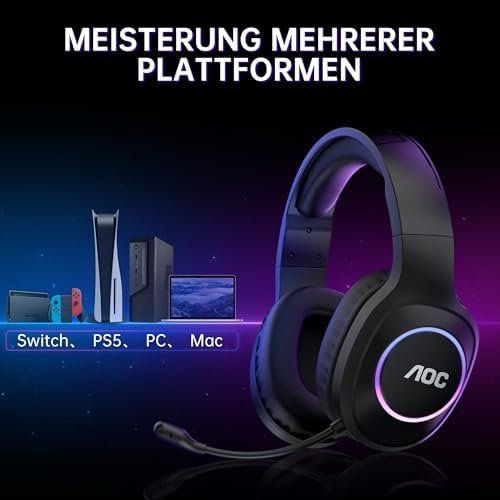 Cuffie: Gaming Headset kabellos PC PS5 PS4 Switch 2 4 GHz Wireless – Nuovo e nell'imballaggio originale da Hundwil venduto da tec_mm27 4