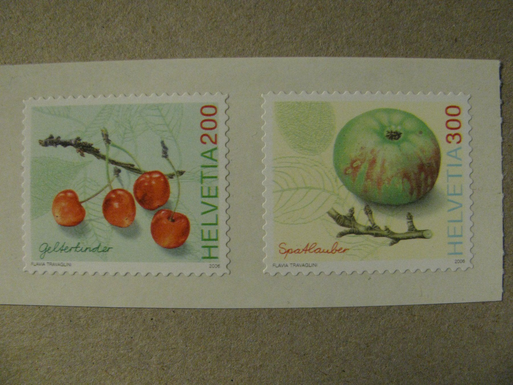 Alle Briefmarken: Alte Obstsorten ** – Neu (gemäss Beschreibung) aus Biel/Bienne von QBORNES63