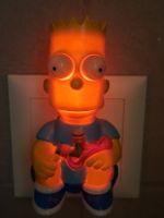Lampe de nuit Bart Simpson vintage rare, année 1992!