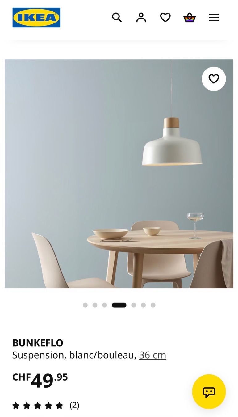 Ikea Lampade: Lampe suspension IKEA BUNKEFLO – Usato da Moutier venduto da MajoretteMuffin 1