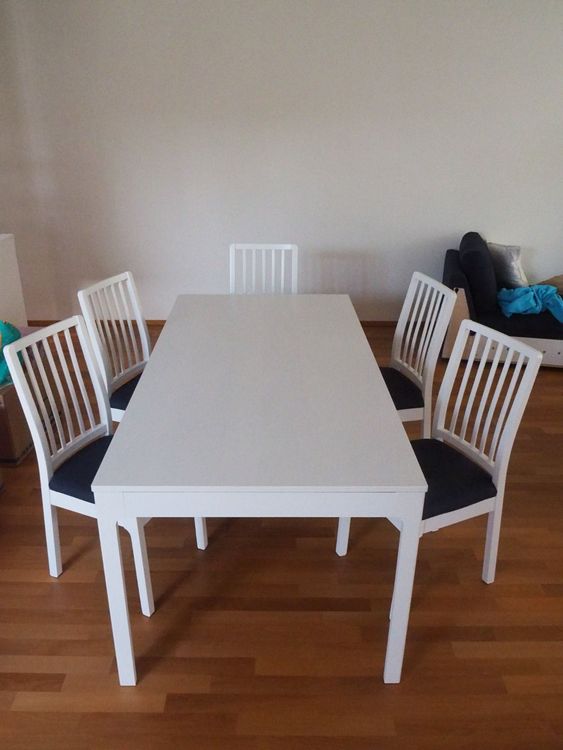 Ikea Esstisch (ausziehbar) mit 5 Stühlen Kaufen auf Ricardo