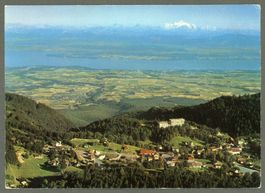 AK color St. Cergue VD Le Mont Blanc et le Lac Léman ≈ 1977 
