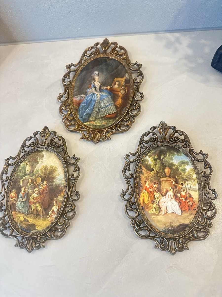 Foto & Immagini: Vintage Rococo Metall Wandbilder Set – Usato da Nebikon venduto da Vanessa2003 1