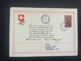 1944 General Guisan Karte Feldpost  (G57)