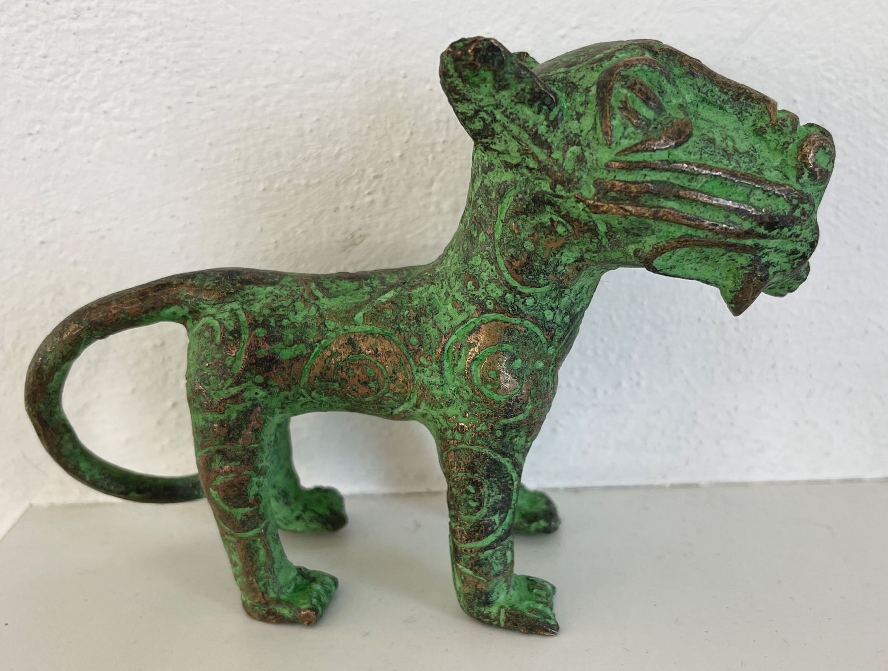 Sculture & Statue: feiner alter Leopard Bronze Benin Höhe 10 cm – Usato da Rüthi (Rheintal) venduto da Kunsthaus777 1