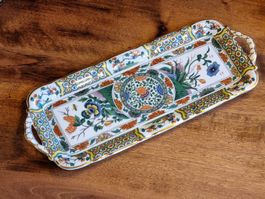 Bernardaud Limoges Famille Rose Tablett 40 cm antik