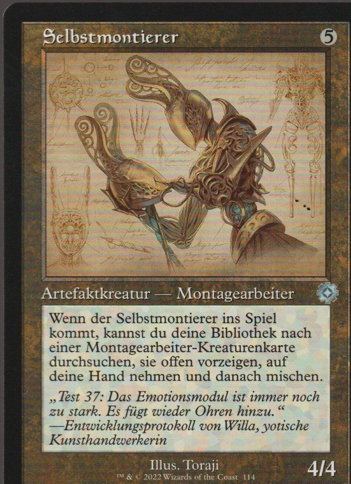 Magic The Gathering Sammelbilder & Trading cards: Magic The Gathering MTG Schematic Artifact 114 Selbstmontier – Neu (gemäss Beschreibung) aus Vezia von Aquarius_Age
