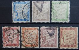 Frankreich Porto Kat. 28-34 gest. 1893/96 Kat. 623 Euro
