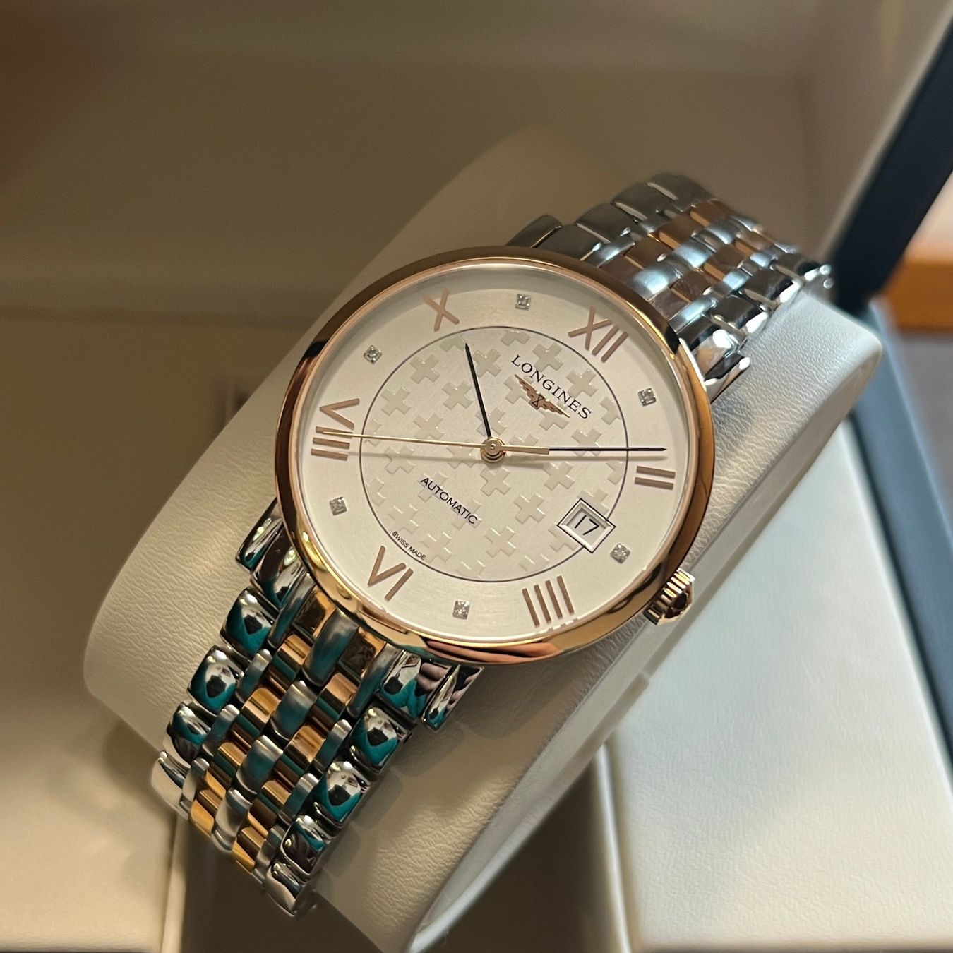Longines Orologi: Longines Elegant Automatic Full Set L4.810.5.97.7 – Usato da Carouge GE venduto da Watchaser 8