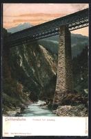 AK Amsteg, Viadukt der Gotthardbahn
