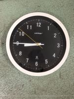 Wanduhr von Wenberger, schwarz-weiss, Durchmesser 30cm