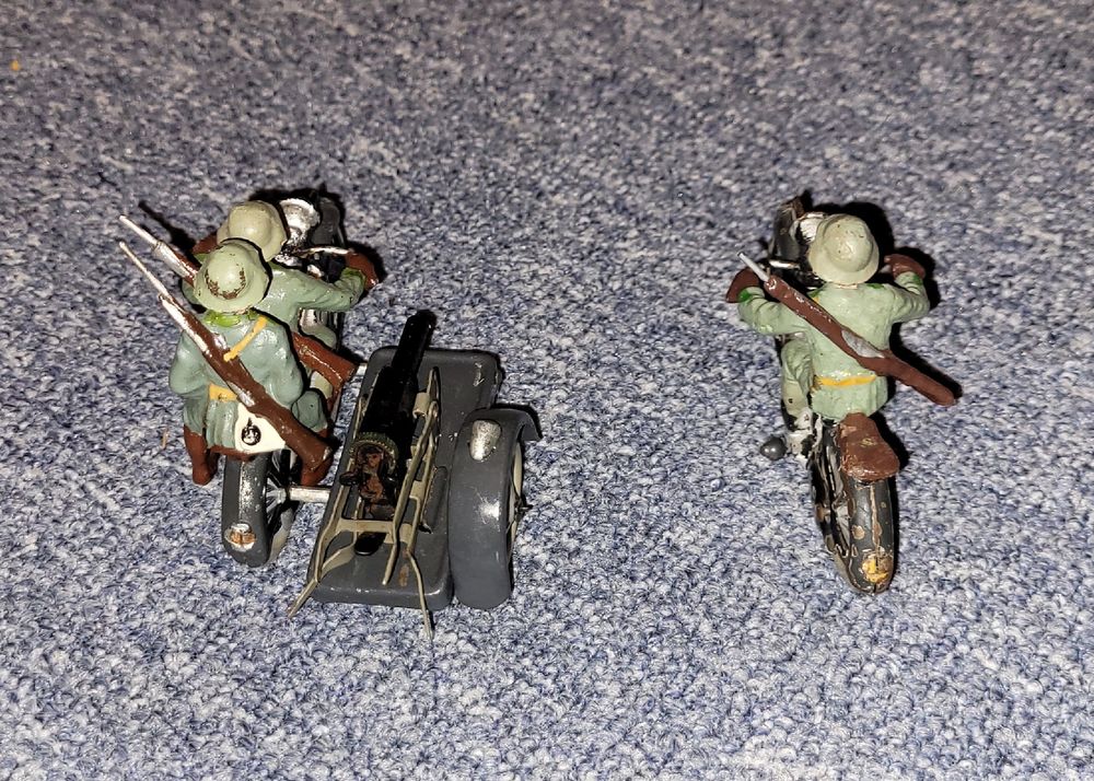 Jouets: Lineol sidecar e motociclista esercito Svizzero – D'occasion à Lugano par lineol59 1
