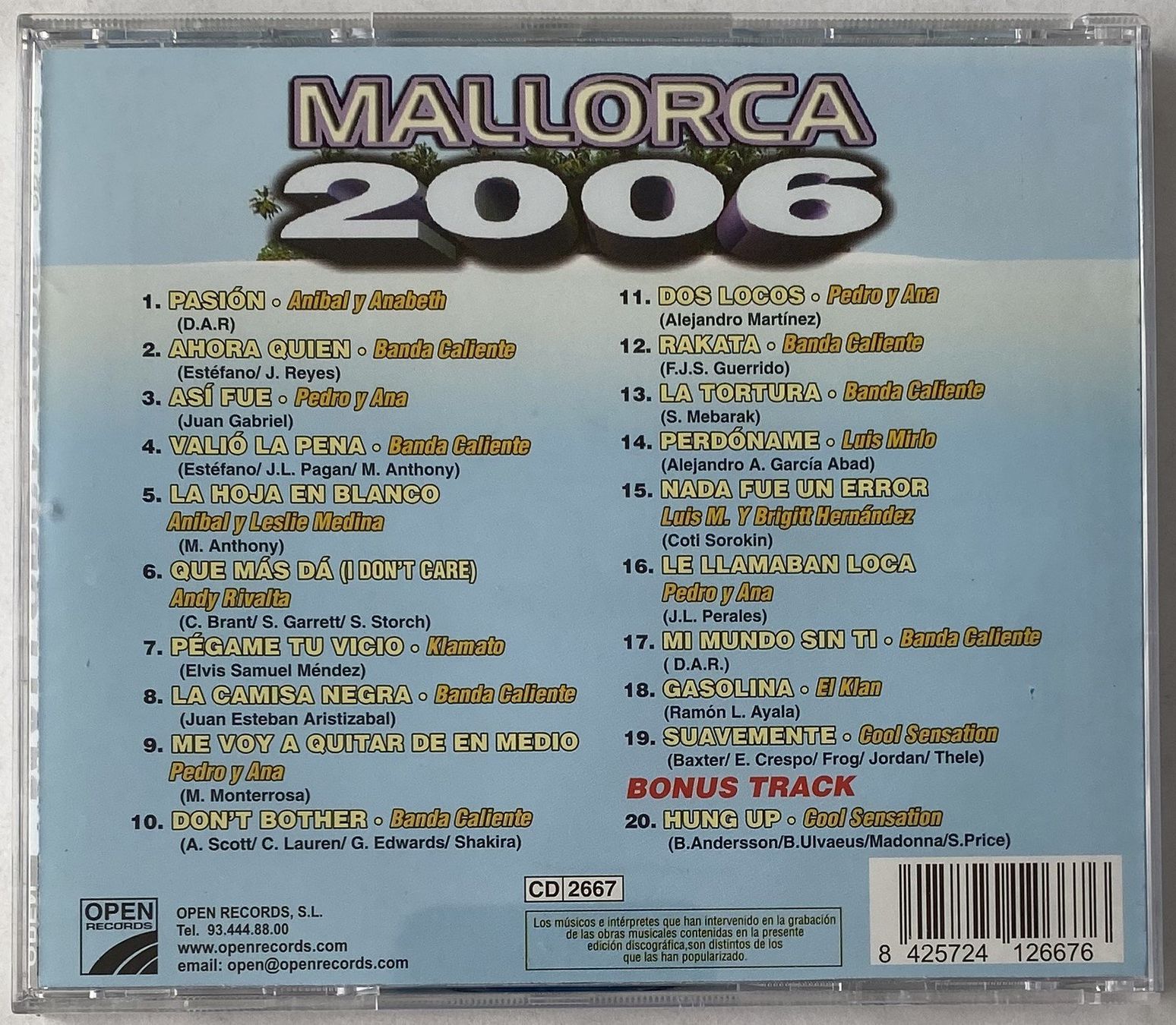 CD: Mallorca 2006 – Usato da Flums venduto da Asquillo 1
