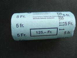 5 Franken  original rolle 2011- 25 stk  unz